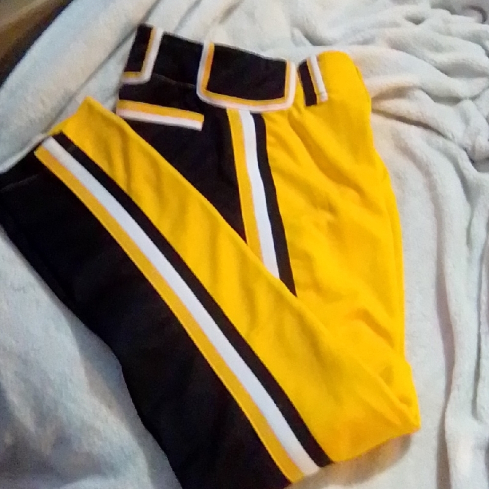 Stylish Yellow and Black Women's Pants